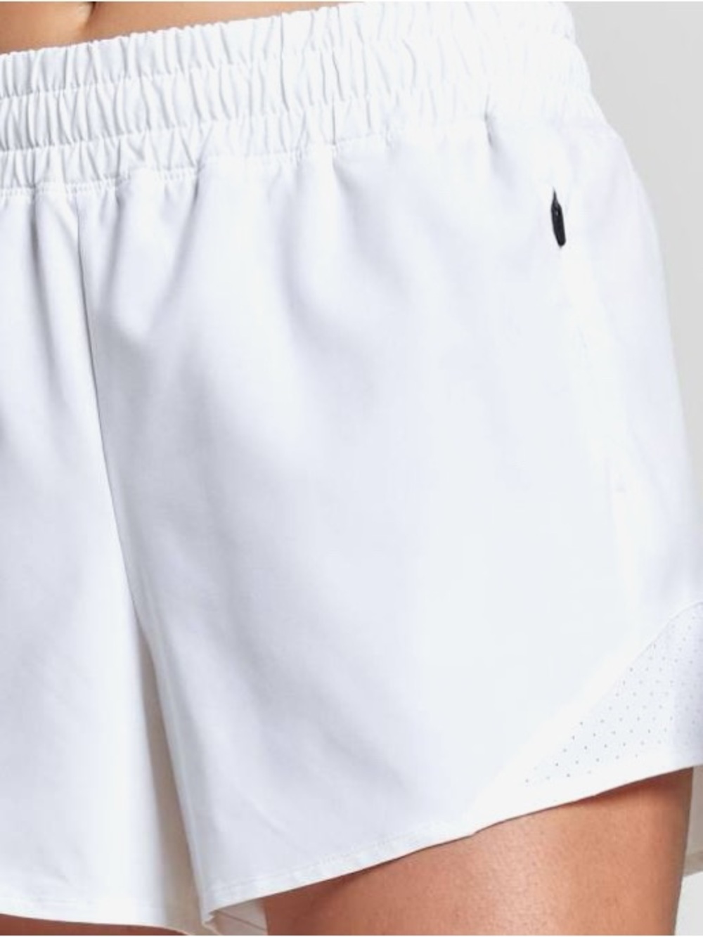 CALIA by Carrie Underwood White Athletic Shorts with Elastic Waist